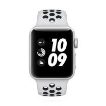 Apple Watch Series 3 Nike+ 38mm GPS Aluminium Silber Sportarmband Platinumgrau-Schwarz