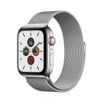 Apple WATCH Series 5 44mm GPS+Cellular Edelstahlgehäuse Silber Milanaisearmband Silber