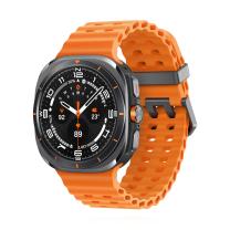 Samsung Watch Ultra (2025) Titanium Gray Marine Band Orange