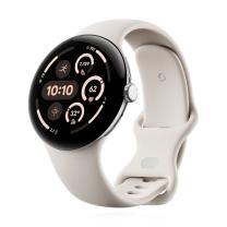 Google Pixel Watch 3 41mm LTE Polished Silver Sportarmband Porcelain