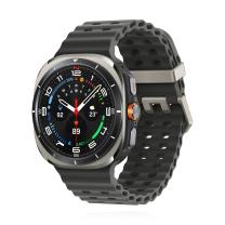 Samsung Watch Ultra (2025) Titanium Silver Marine Band Dark Grey