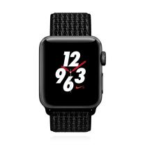 Apple Watch Series 3 Nike+ 38mm GPS+Cellular Aluminium Space Grau Sport Loop Schwarz Pure Platinum