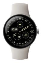 Google Pixel Watch 4 45mm Bluetooth Polished Silver Sportarmband Porcelain