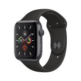 Apple WATCH Series 5 44mm GPS Aluminiumgehäuse Space Grau Sportarmband Schwarz