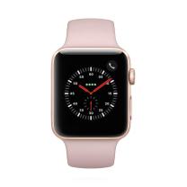 Apple Watch Series 3 42mm GPS+Cellular Aluminium Gold Sportarmband Sandrosa