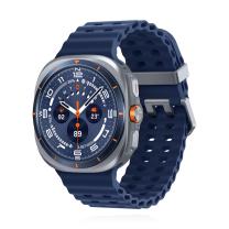 Samsung Watch Ultra (2025) Titanium Blue Marine Band Blue