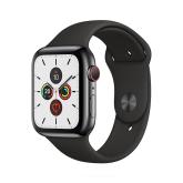 Apple WATCH Series 5 44mm GPS+Cellular Edelstahlgehäuse Schwarz Sportarmband Schwarz