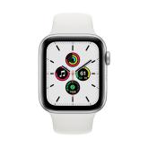 Apple WATCH SE 44mm GPS Aluminiumgehäuse Silber Sportarmband Weiß