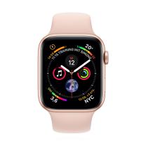 Apple WATCH Series 4 44mm GPS Aluminiumgehäuse Gold Sportarmband Sandrosa
