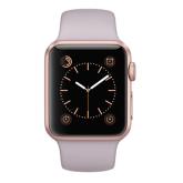 Apple WATCH Sport 1. Generation 38mm roségoldenes Aluminiumgehäuse mit Sportarmband lavendel