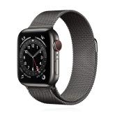 Apple WATCH Series 6 40mm GPS+Cellular Edelstahlgehäuse Graphit Milanaisearmband Graphit