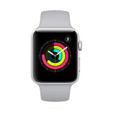 Apple WATCH Series 3 GPS silbernes Aluminiumgehäuse 42mm mit nebelfarbenem Sportarmband