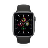 Apple WATCH SE 40mm GPS+Cellular Aluminiumgehäuse Space Grau Sportarmband Schwarz