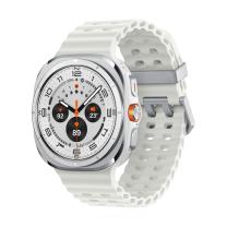 Samsung Watch Ultra (2025) Titanium White Marine Band White