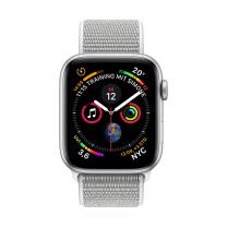 Apple WATCH Series 4 44mm GPS+Cellular Aluminiumgehäuse Silber Sport Loop Muschel